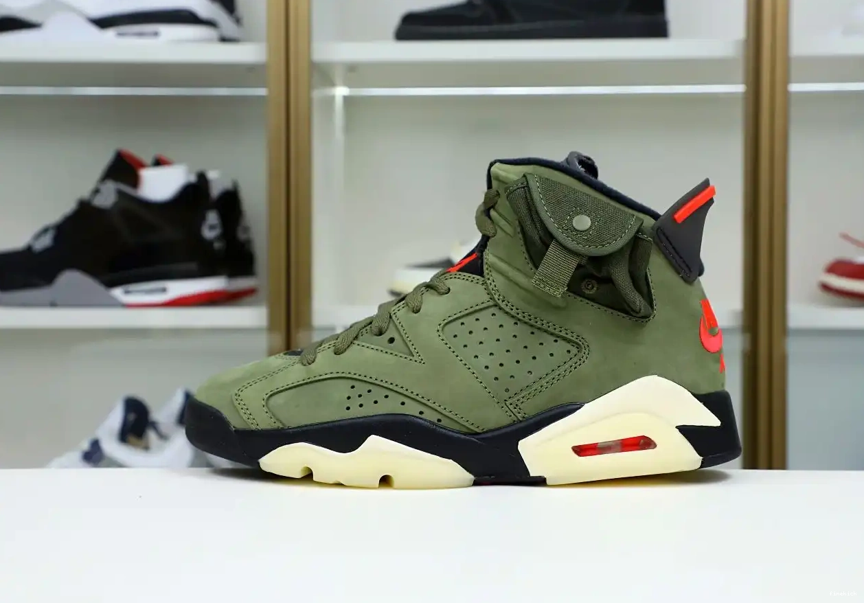 JORDAN 6 SCOTT AIR 'OLIVE' TRAVIS RETRO X 0403